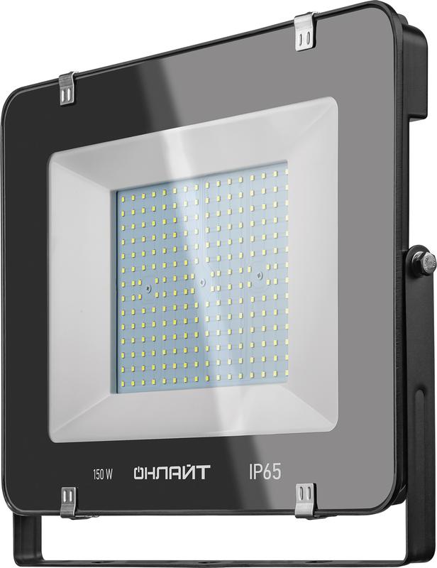 Прожектор светодиодный 14 344 OFL-150-6.5K-BL-IP65-LED 150Вт 6500К IP65 12000лм черн. ОНЛАЙТ 14344