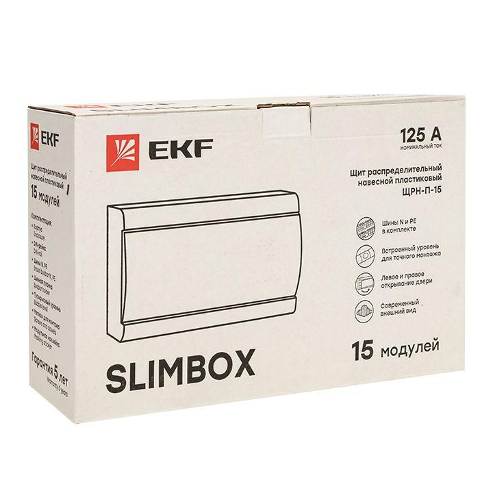 Щит ЩРН-П-15 "SlimBox" IP41 бел. дверца PROxima EKF sb-n-15w