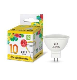 Лампа светодиодная LED-JCDR-std 10Вт 230В GU5.3 3000К 900Лм ASD 4690612015811